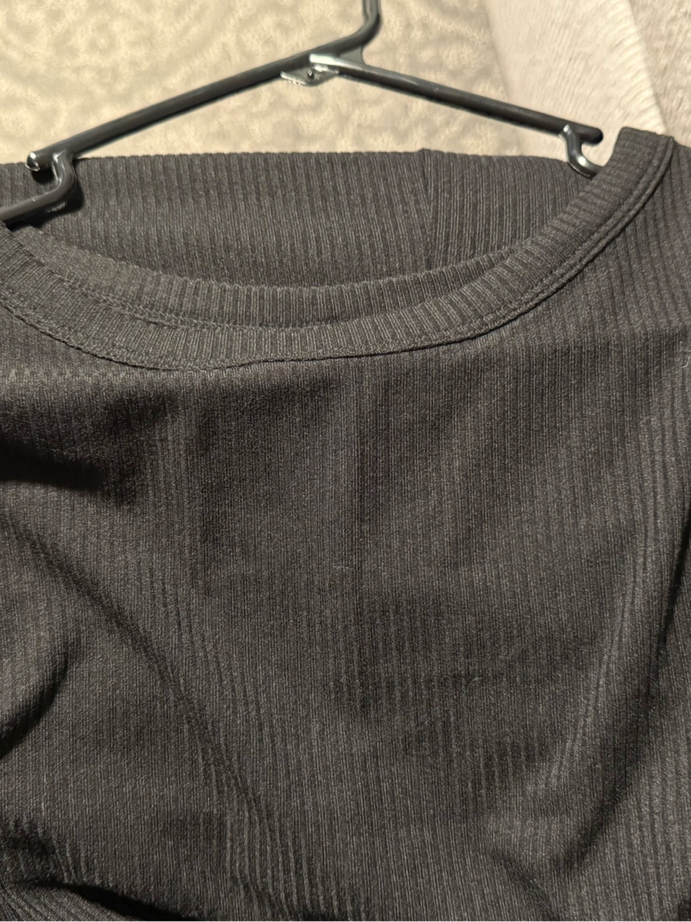 Lane Bryant Black Ribbed Scoop Neck Sweater